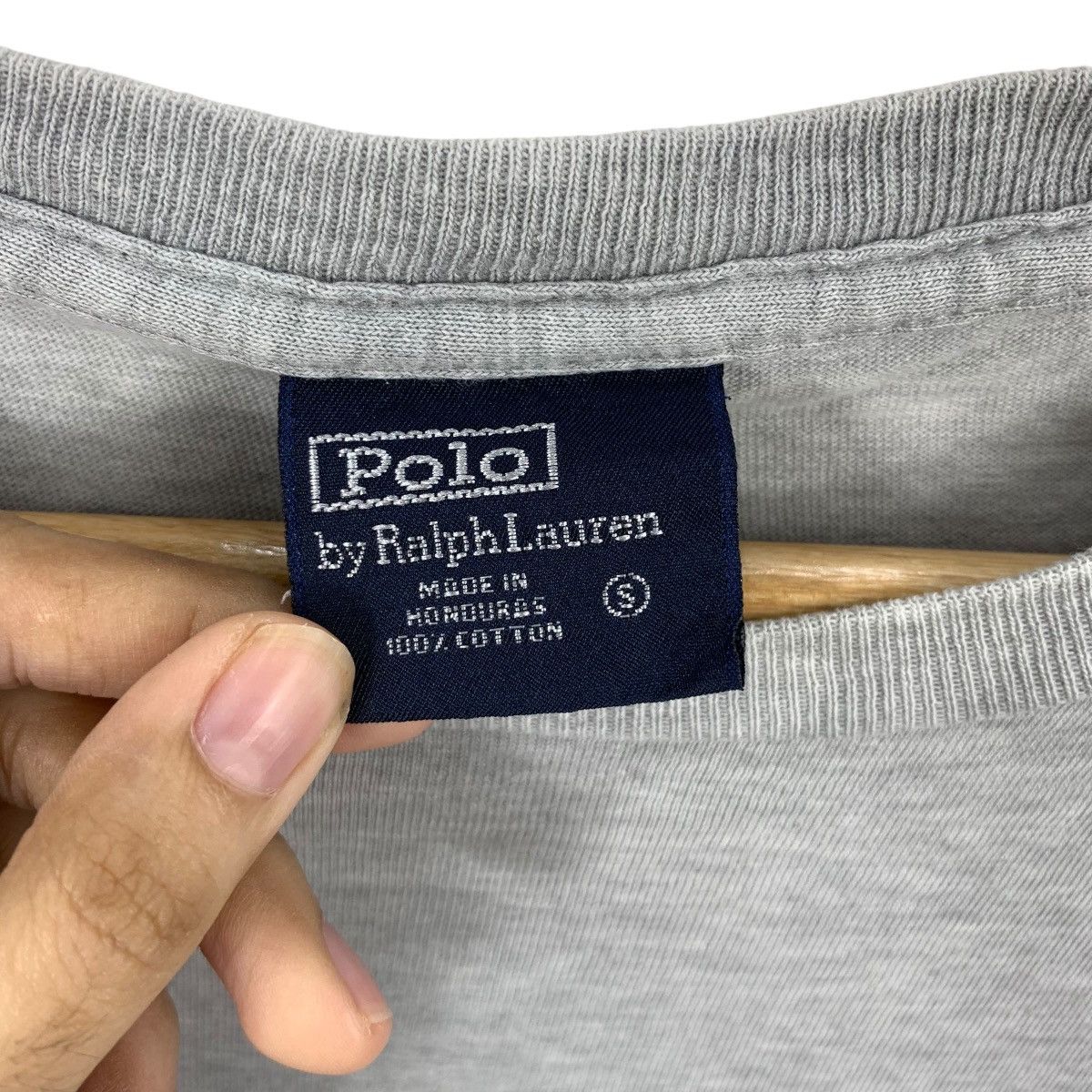 Polo Ralph Lauren Vintage 90s POLO RALPH LAUREN Stock Logo Tee Shirt Top Size US S / EU 44-46 / 1 - 7 Thumbnail