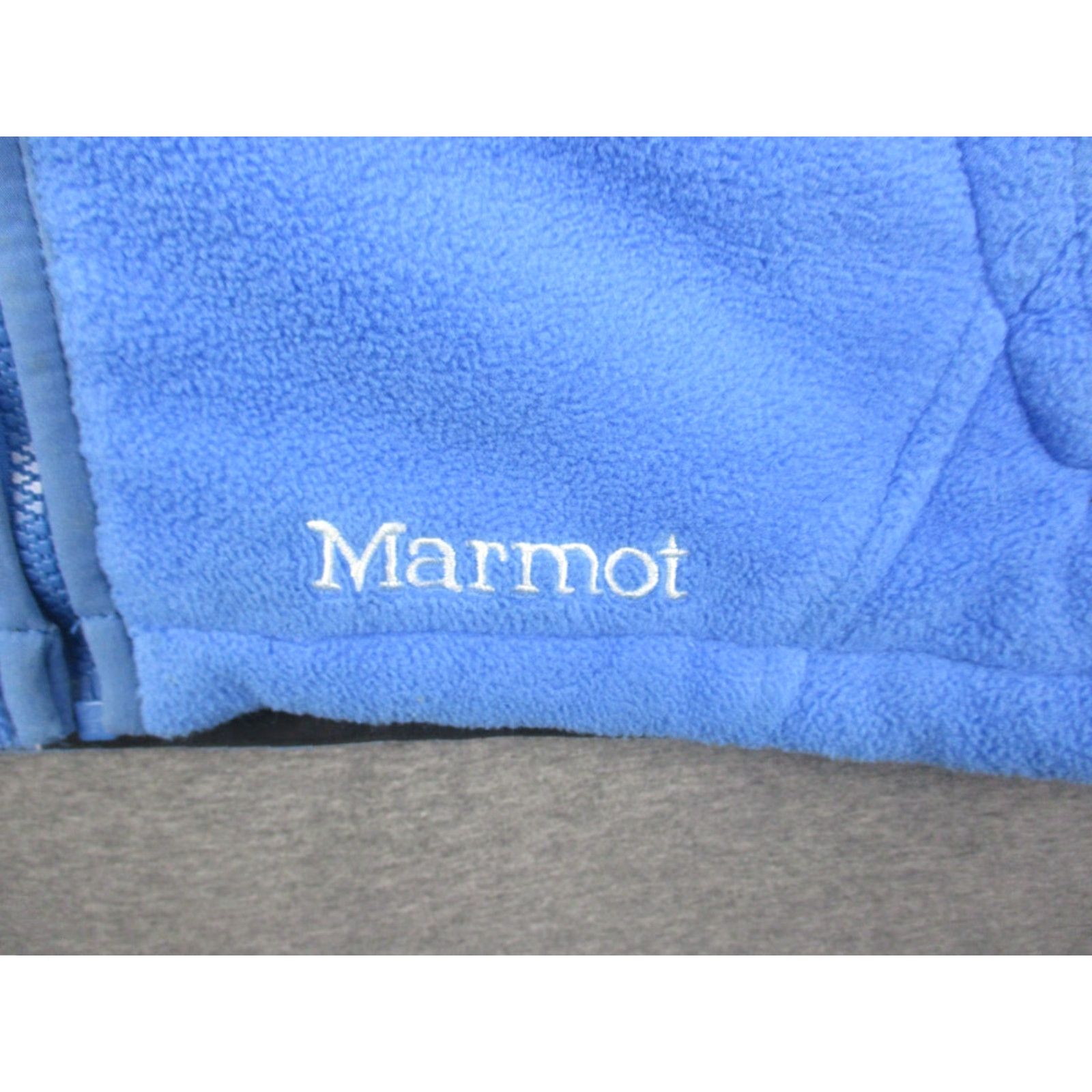 Marmot Marmot Vest Womens Medium Fleece Blue Colorblock Logo Zip Pockets Size M / US 6-8 / IT 42-44 - 2 Thumbnail