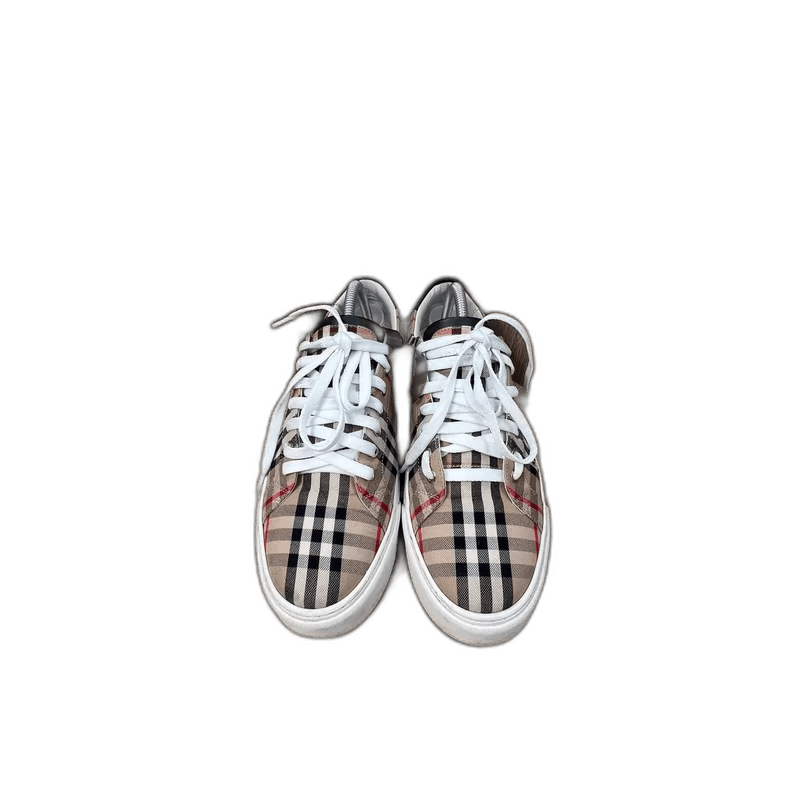 Burberry Check Canvas Sneakers Size 42