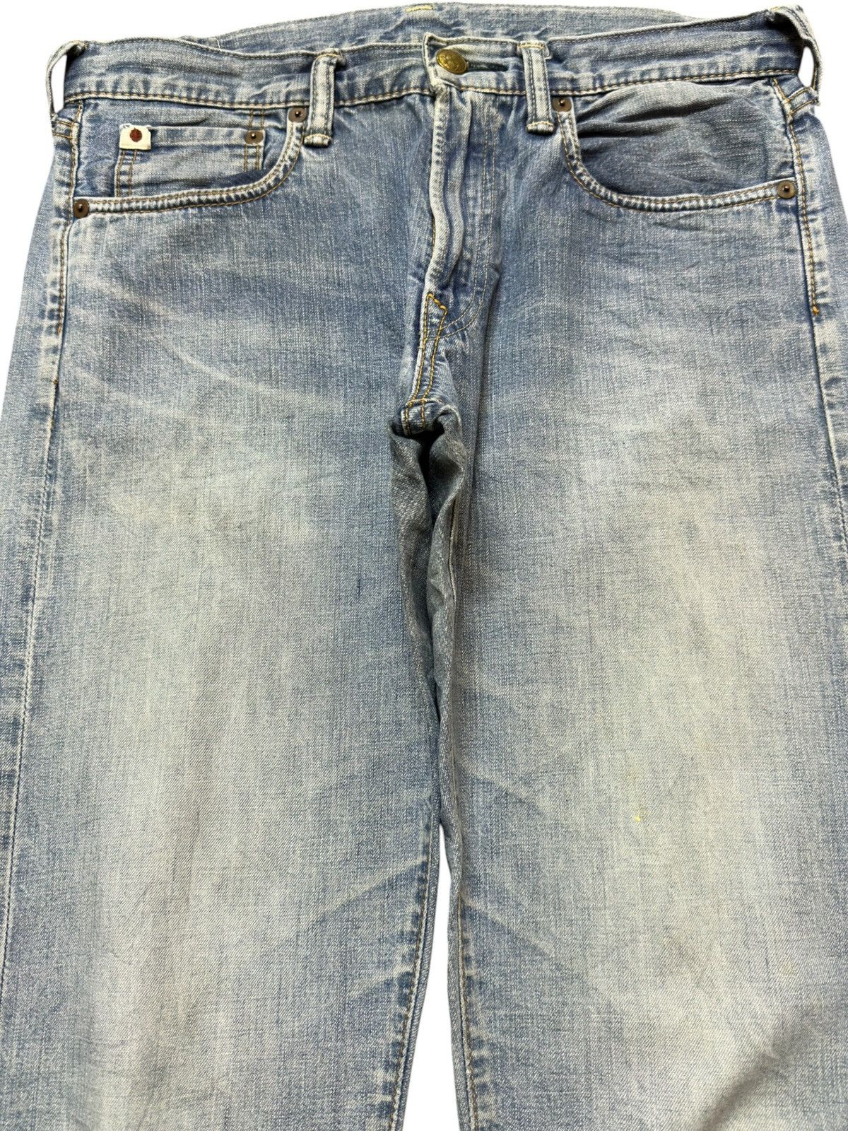 45rpm Vintage 45rpm Faded Grunge Straight Fit Distressed Denim Size US 30 / EU 46 - 2 Thumbnail