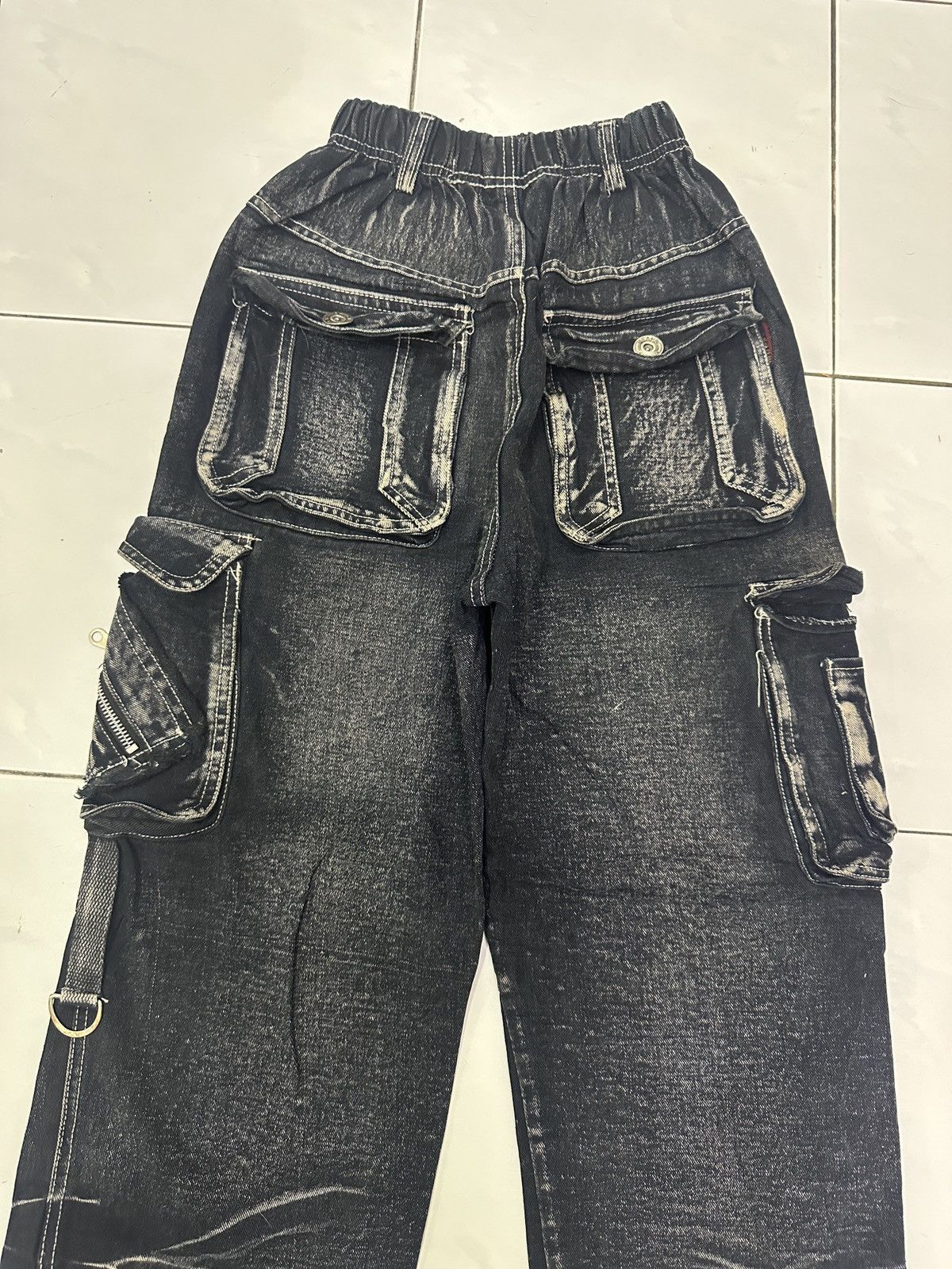 Japanese Brand × Vintage Vintage Fashion Basketball Baggy Cargo Jeans Size US 30 / EU 46 - 4 Thumbnail