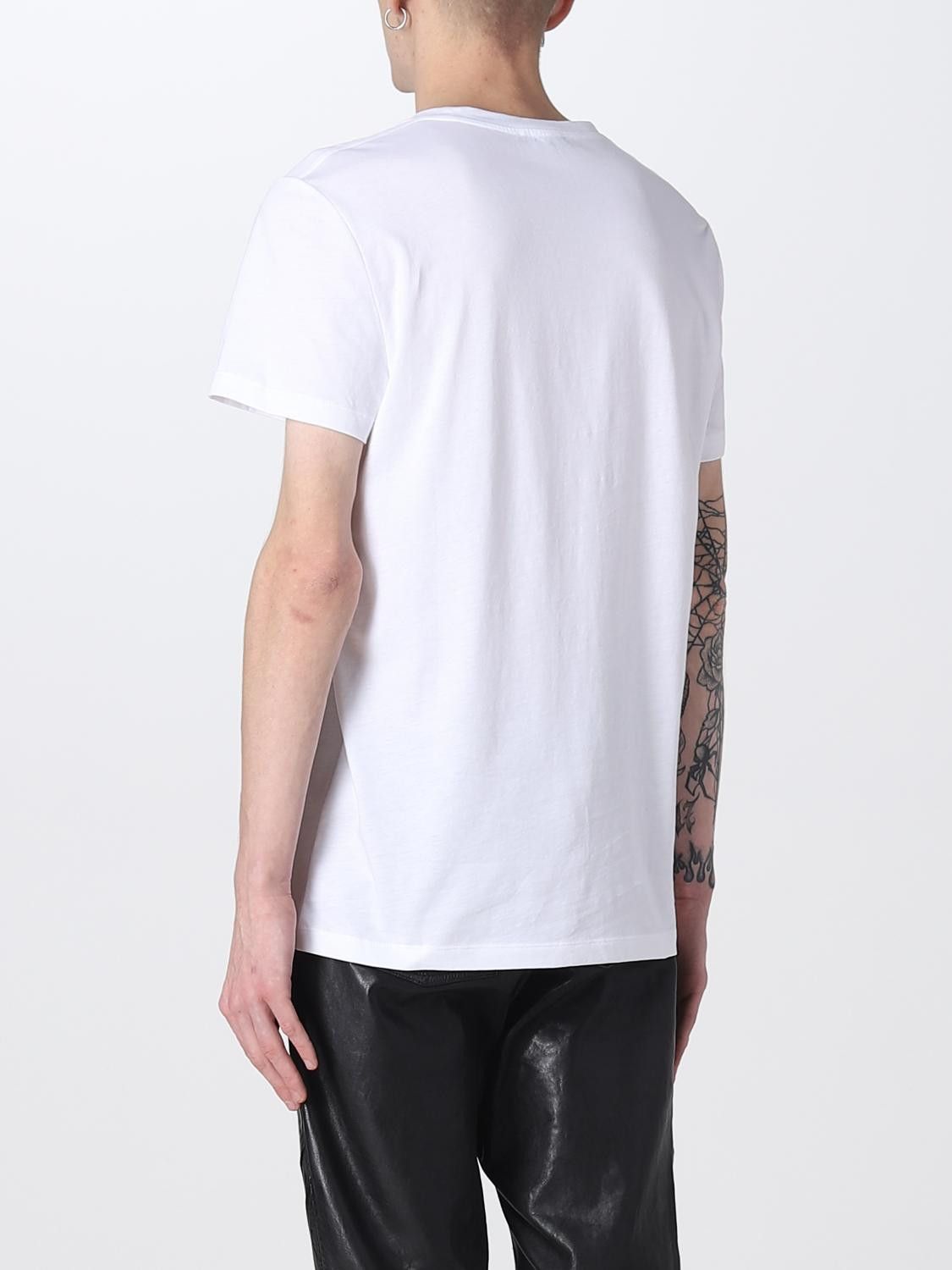 Balmain o1y0426 Logo Crewneck T-Shirt in White Size US XL / EU 56 / 4 - 3 Thumbnail