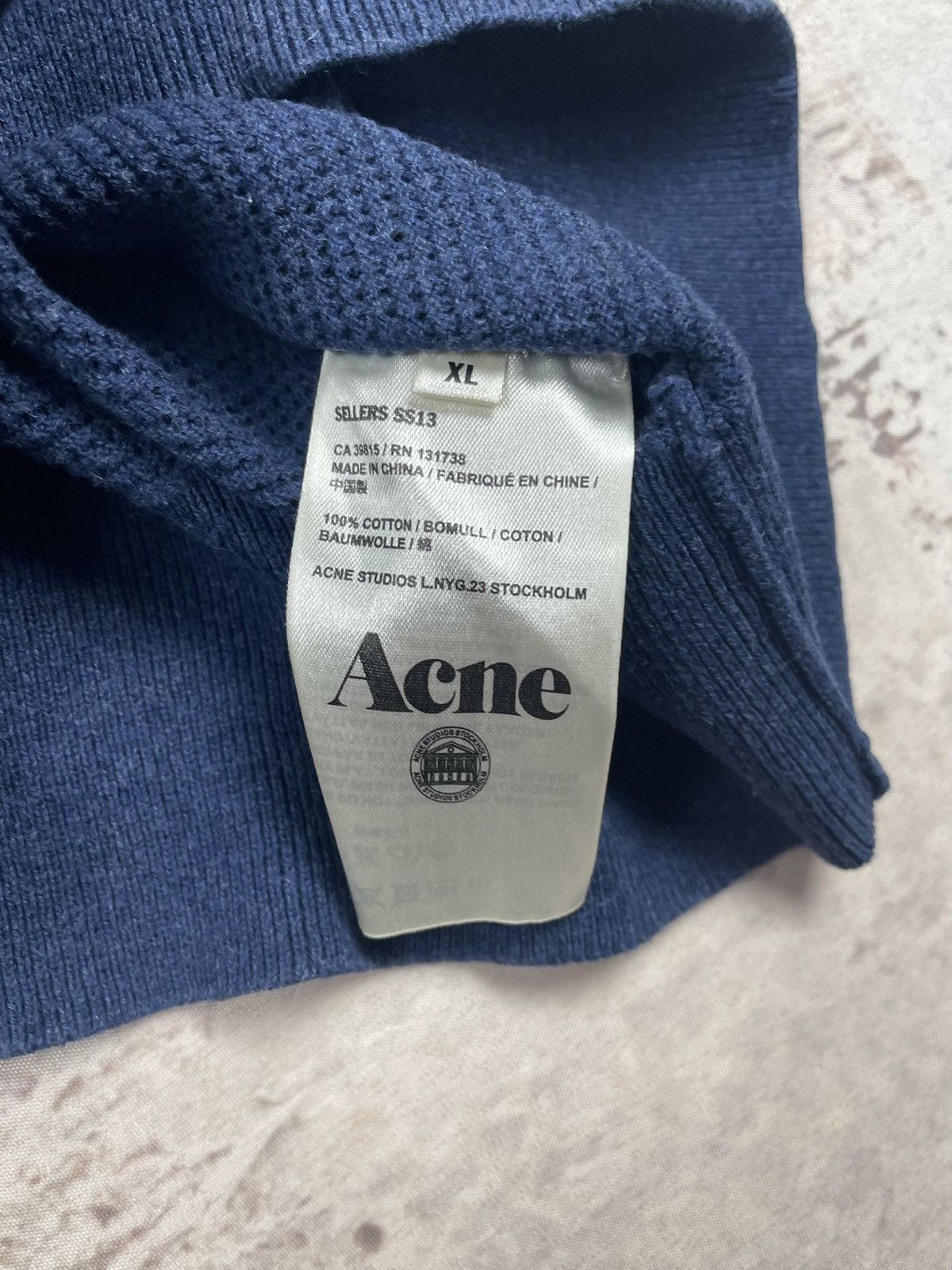 Acne Studios Acne Studios XL Navy Knit Sweater Dark Blue (Women’s) Size XL / US 12-14 / IT 48-50 - 4 Thumbnail