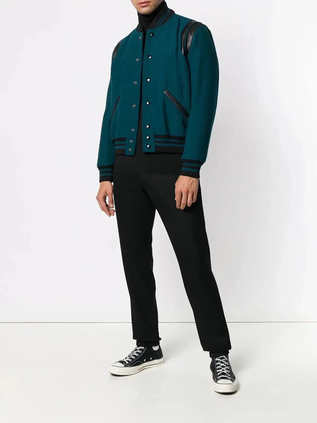 Hedi Slimane × Saint Laurent Paris Saint Laurent Teal Teddy size Small (46) Size US S / EU 44-46 / 1 - 16 Thumbnail