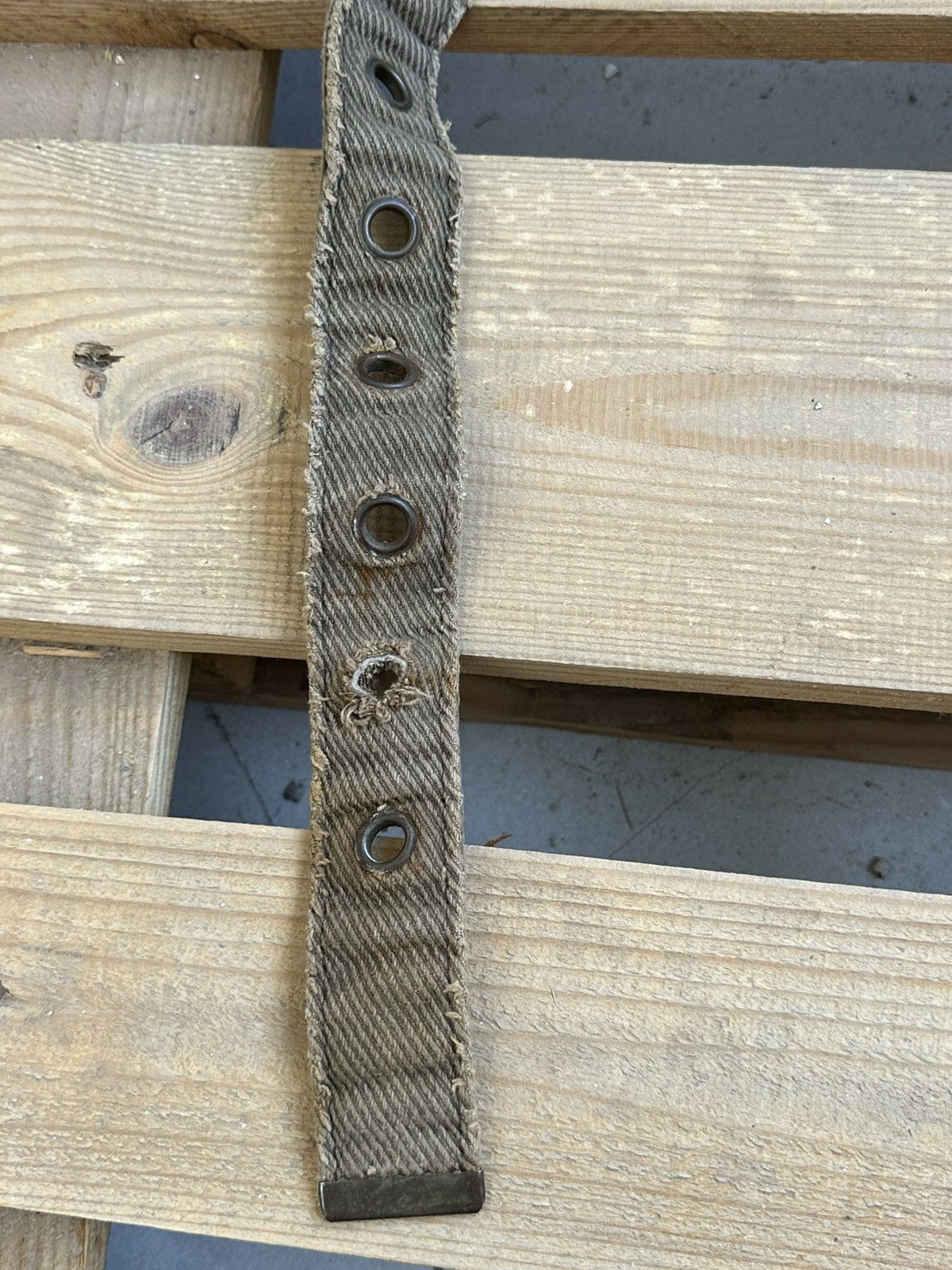 If Six Was Nine Vintage Beige Worn Belt Size ONE SIZE - 2 Thumbnail