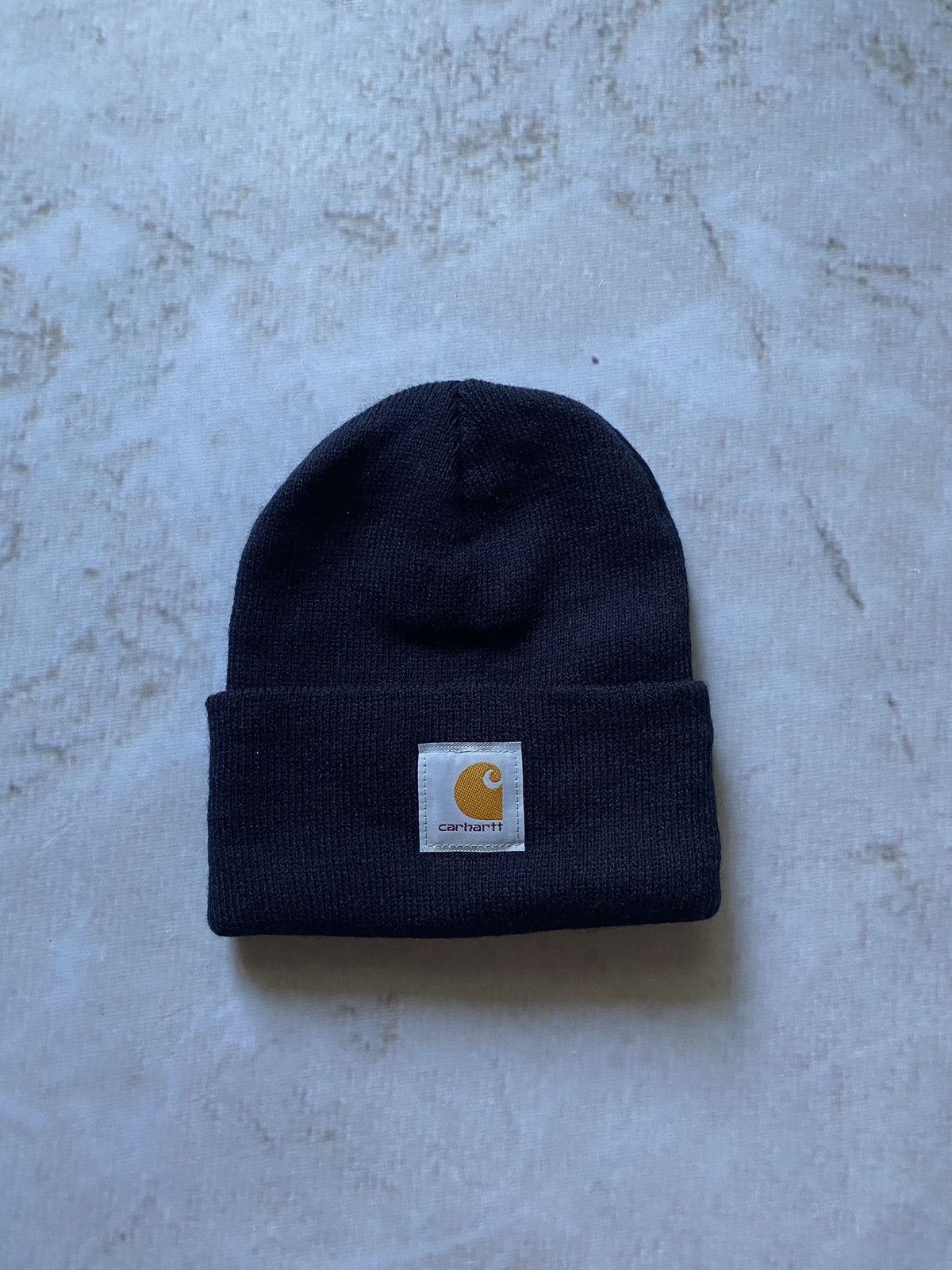Carhartt × Vintage Carhartt Navy Blue Beanie Hat Size ONE SIZE - 1 Thumbnail