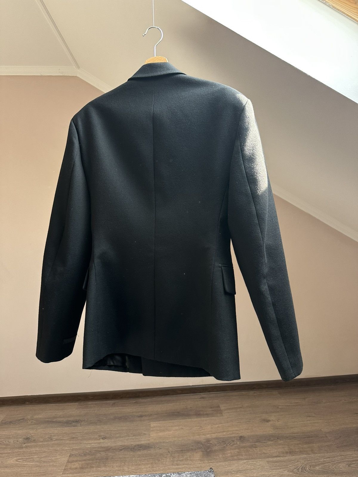 Prada PRADA 2022 Runway Double Breasted Wool Blazer Jacket Black Size 36R - 2 Thumbnail