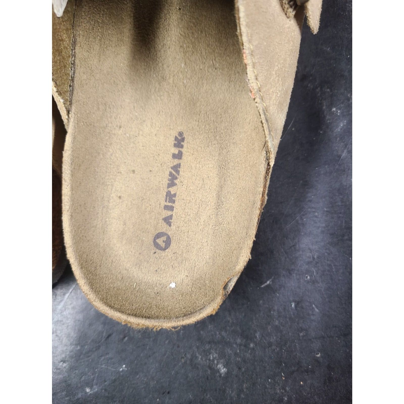 Airwalk Airwalk Sandals Womens 9 Brown Faux Suede Slip-On Buckle Flats Clogs Mules Size US 9 / IT 39 - 6 Thumbnail
