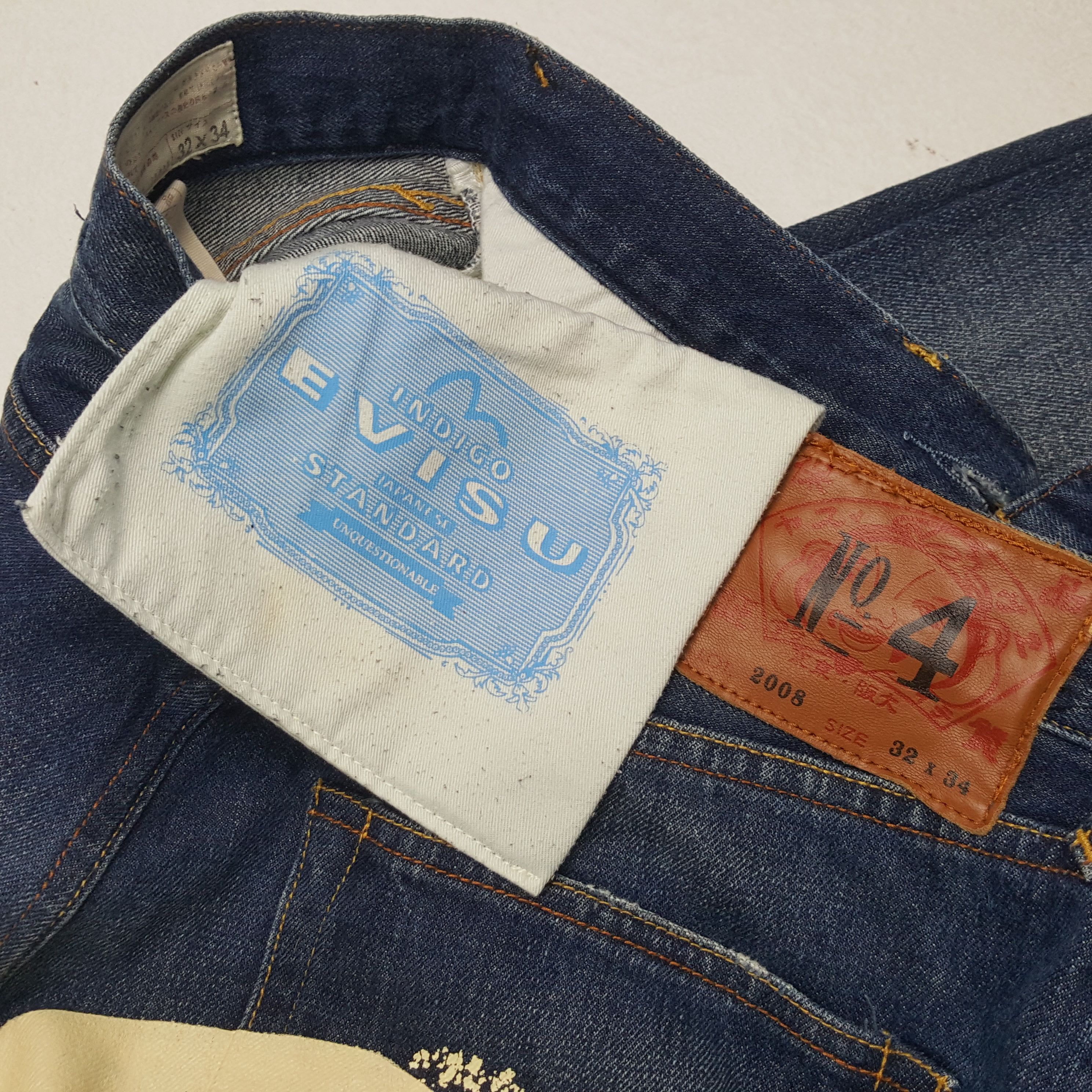 Evisu × Vintage EVISU Japanese Brand Custom Daicock Style Jeans Size US 31 - 14 Thumbnail