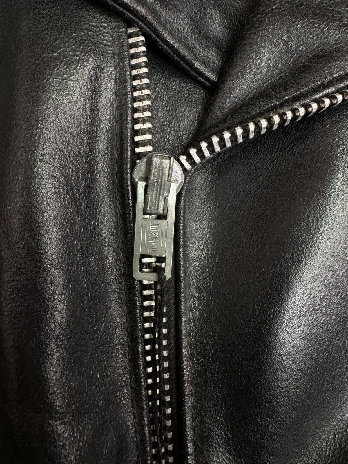 Sears Vintage 70s Sears Leather Biker Jacket Made in USA Size US L / EU 52-54 / 3 - 6 Thumbnail