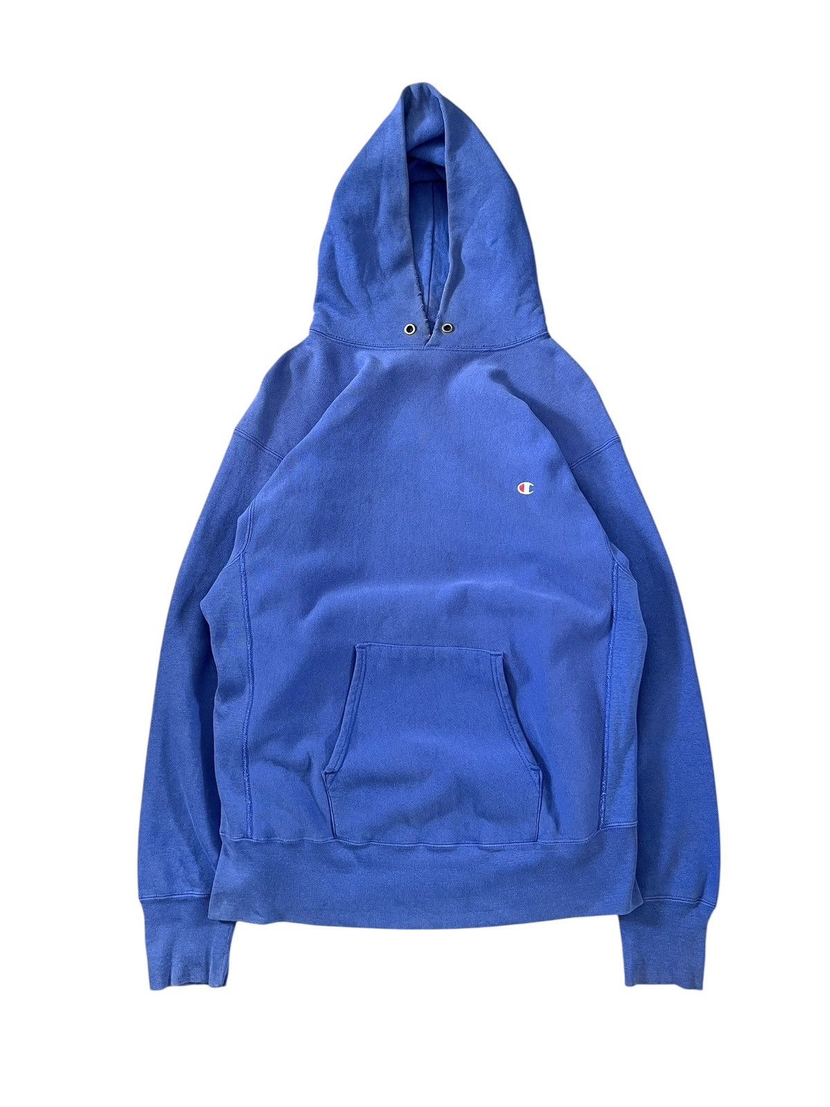 Champion 1980s Champion Reverse Weave Trashed Sun Faded Hoodie Size US XL / EU 56 / 4 - 1 Thumbnail