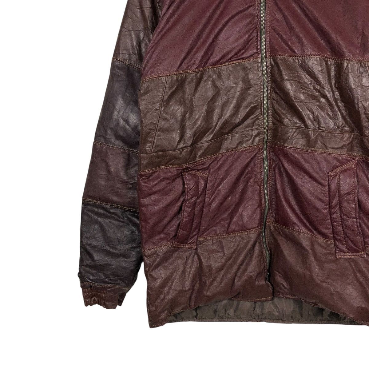 Japanese Brand 🔥VINTAGE BIKER LEATHER JACKET BERMANS ISSEY MIYAKE Size US M / EU 48-50 / 2 - 6 Thumbnail