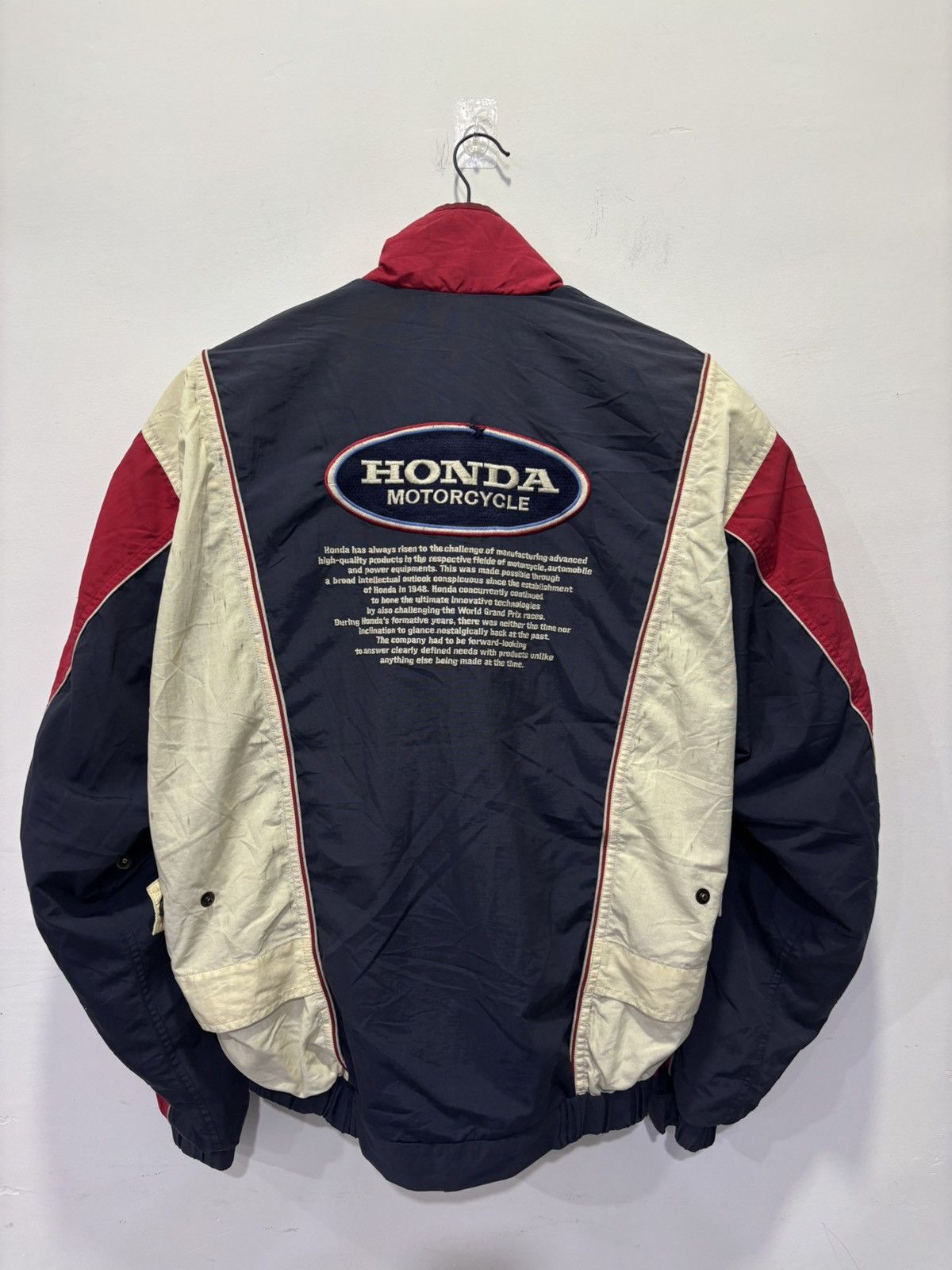 Honda Vintage Honda Motorcycle Racing Jacket Size US L / EU 52-54 / 3 - 2 Thumbnail