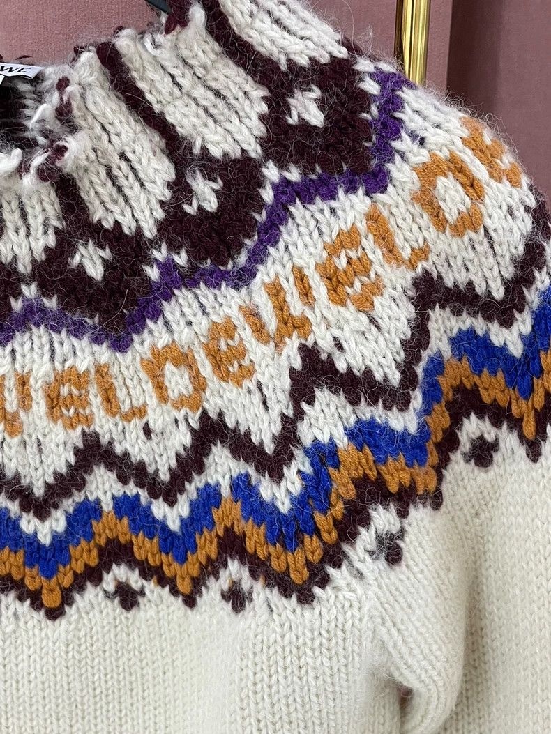 Loewe LOEWE Letter wave sweater Size S / US 4 / IT 40 - 2 Thumbnail