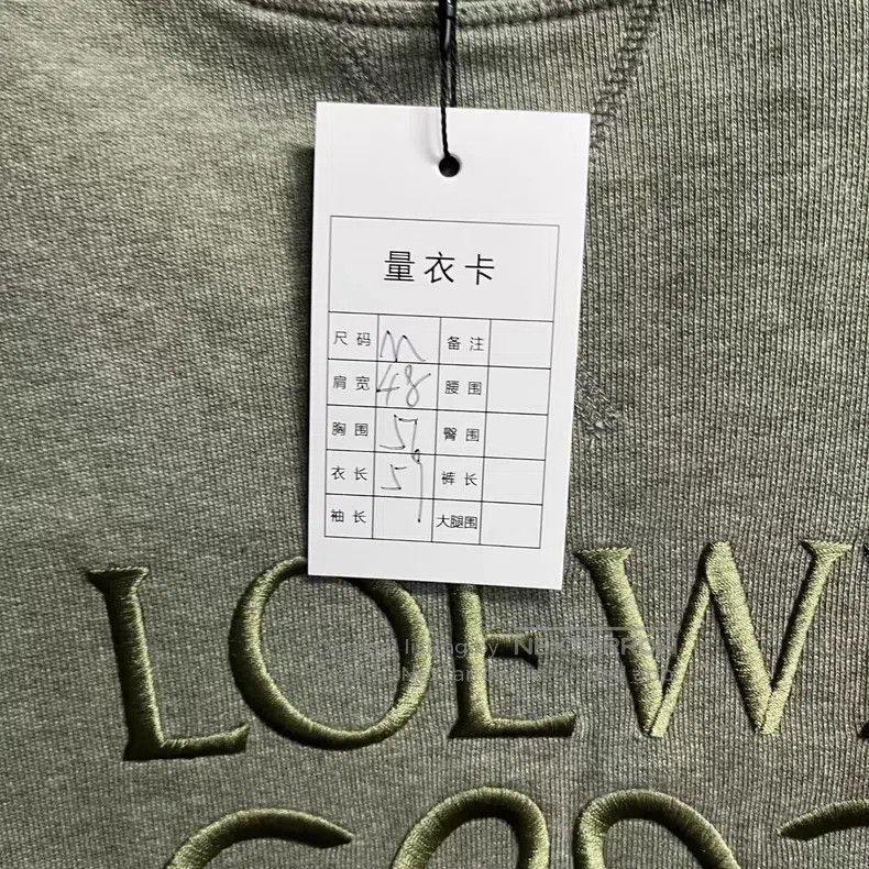 Loewe Loewe Green Brand Logo Color-blocked Hoodless Sweatshirt Size M / US 6-8 / IT 42-44 - 5 Thumbnail