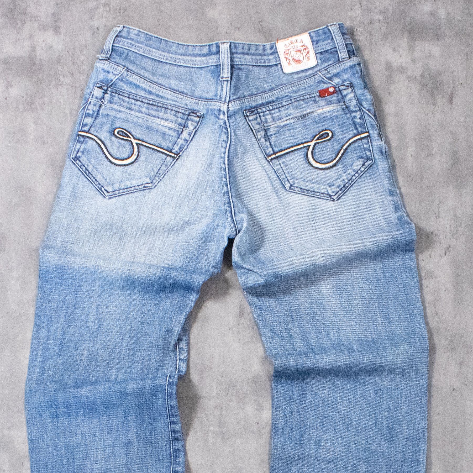 Vintage Y2K 2000's Circa Baggy Relax Crazy Midwash Denim Pant's Size US 32 / EU 48 - 13 Thumbnail