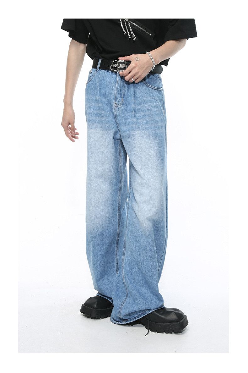 Japanese Brand × Jean Retro casual washed straight-leg jeans Size US 32 / EU 48 - 1 Thumbnail