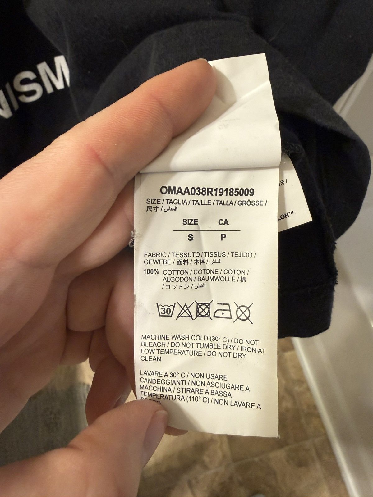 Off-White “Impressionism” black tee Size US S / EU 44-46 / 1 - 9 Thumbnail