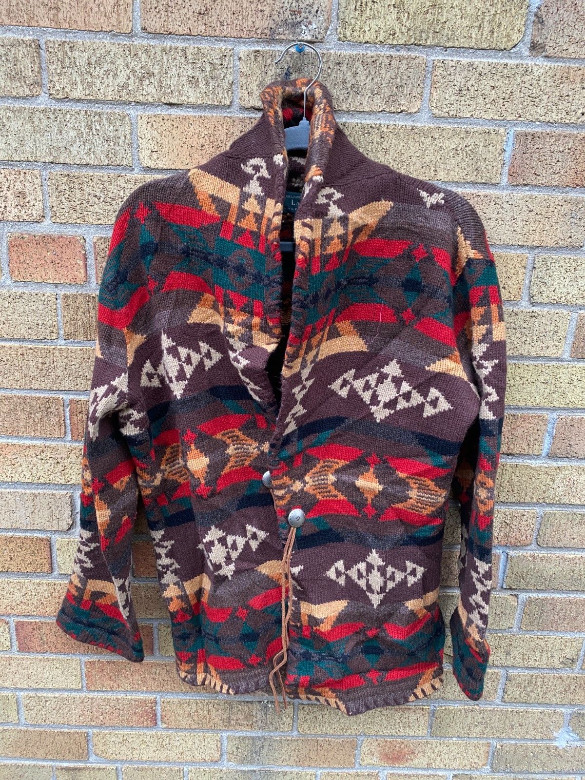 Ralph Lauren Ralph Lauren Brown Southwestern Sweater Cardigan Native Coa Size US M / EU 48-50 / 2 - 2 Thumbnail