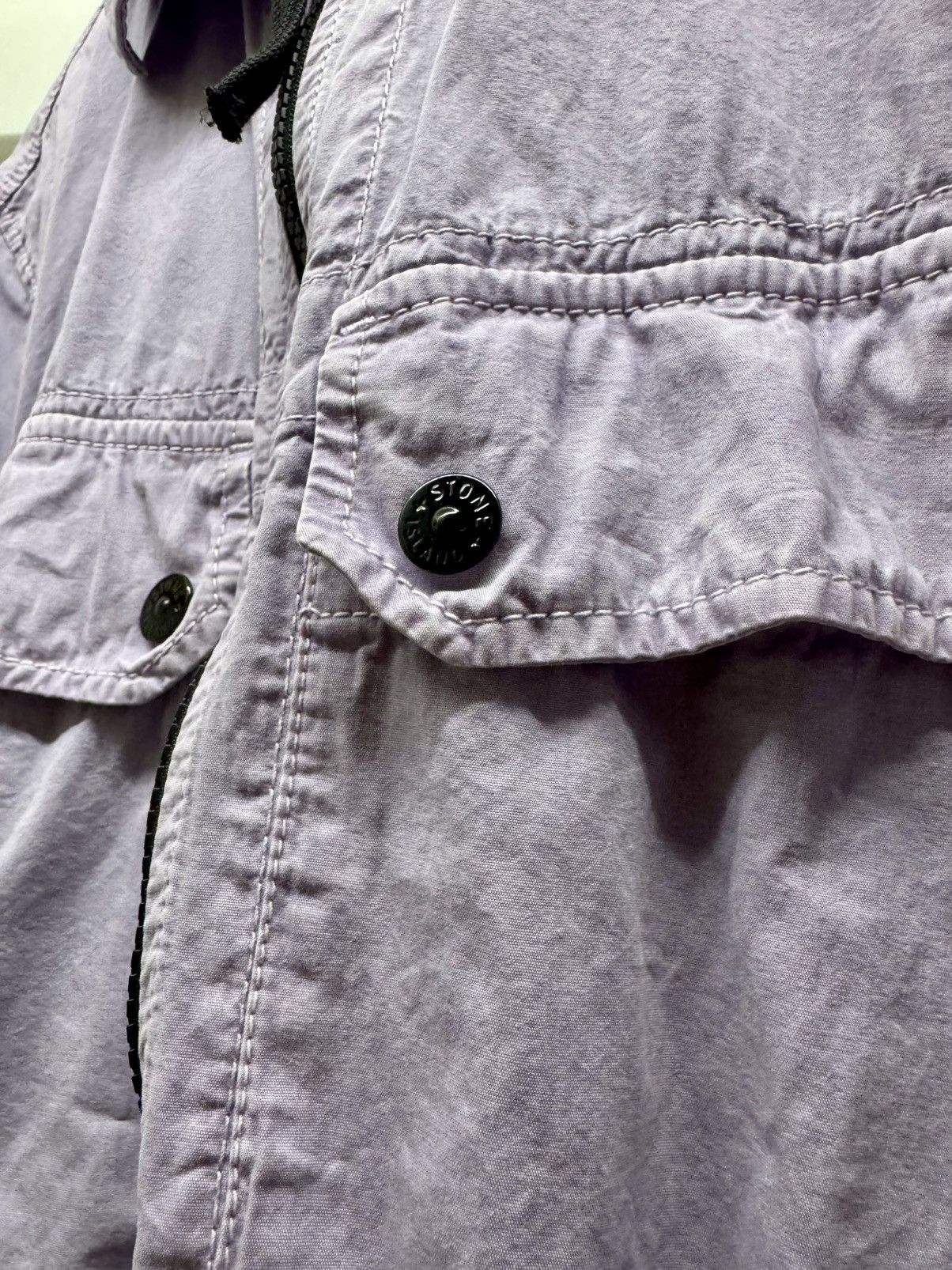 Stone Island STONE ISLAND GARMENT DYED TWO POCKET ZIP OVERSHIRT Size US L / EU 52-54 / 3 - 5 Thumbnail
