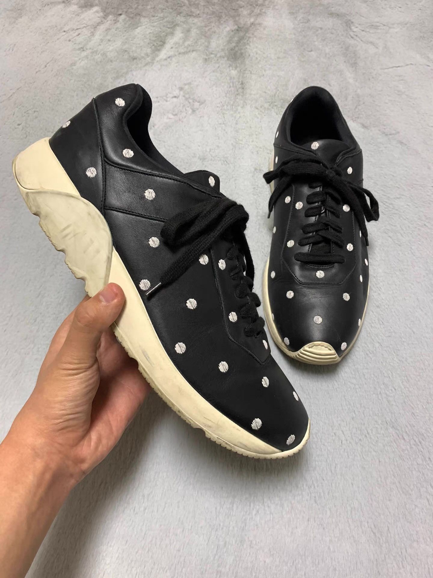 Dior Dior Homme 14FW Runway Polka Dot Sneakers Q12 Size US 9.5 / EU 42-43 - 2 Thumbnail