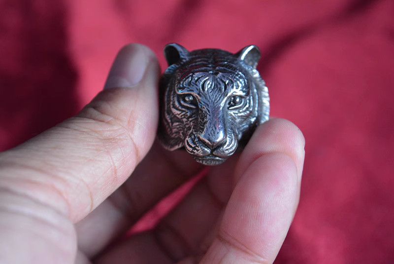 Jewelry Tiger Jewelry Rings Open Size Chrome Ring (Size 7-13) Size ONE SIZE - 6 Thumbnail