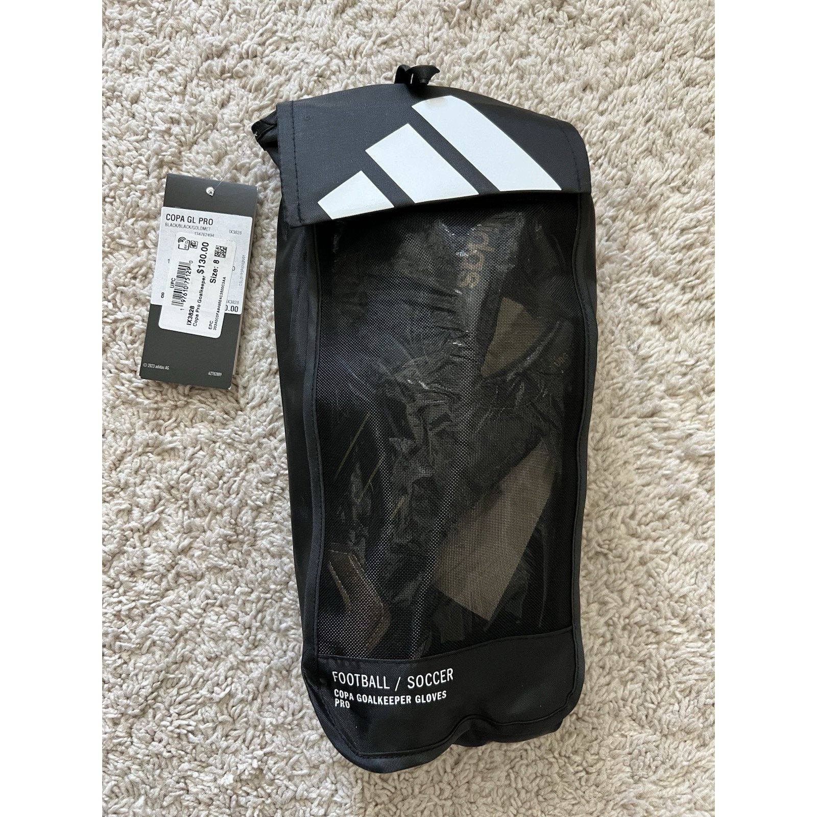 Adidas Adidas Copa Pro Goalkeeper Goalie Gloves Black Gold Size 9 Size ONE SIZE - 2 Thumbnail