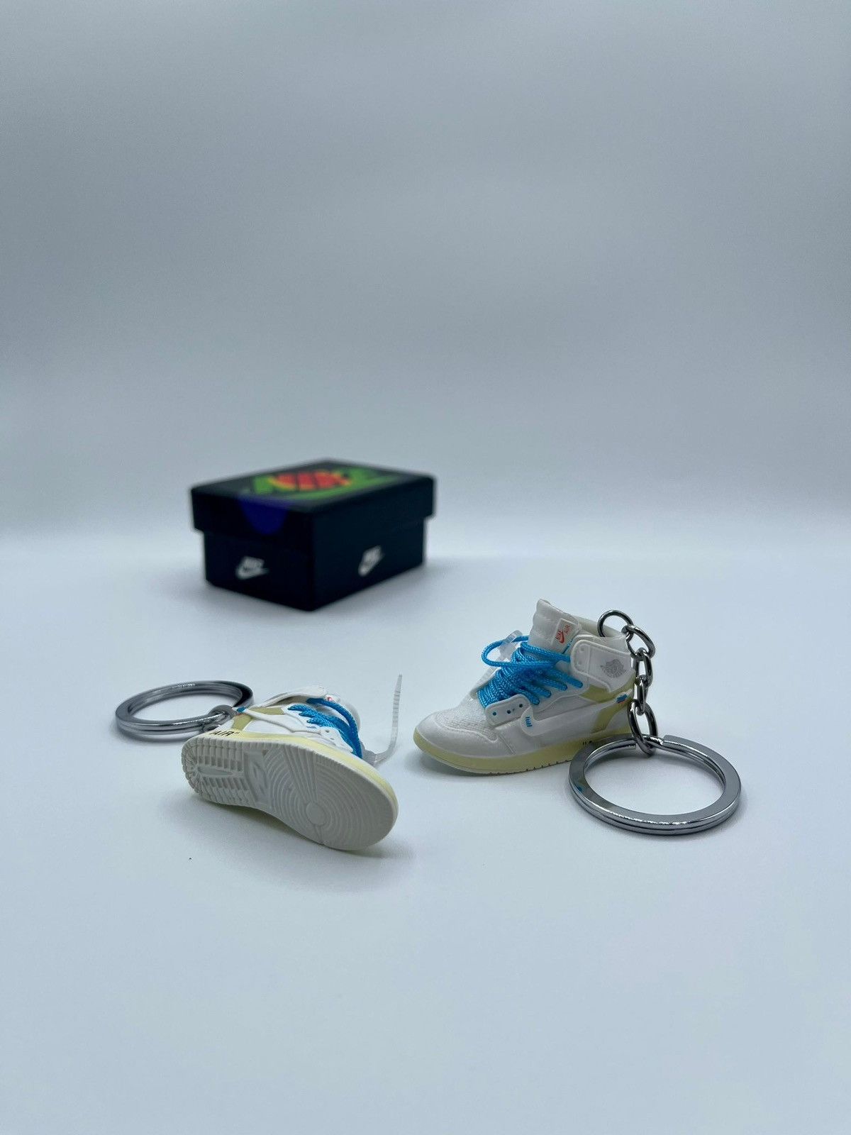 Jordan Brand Jordan 1 High Off-White Euro Mini Sneaker Keychains Size ONE SIZE - 2 Thumbnail