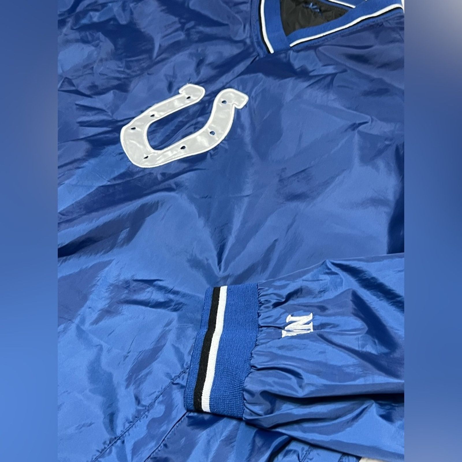 NFL Indianapolis Colts Pullover Jacket Mens Reversible XL EUC Size US XL / EU 56 / 4 - 3 Thumbnail