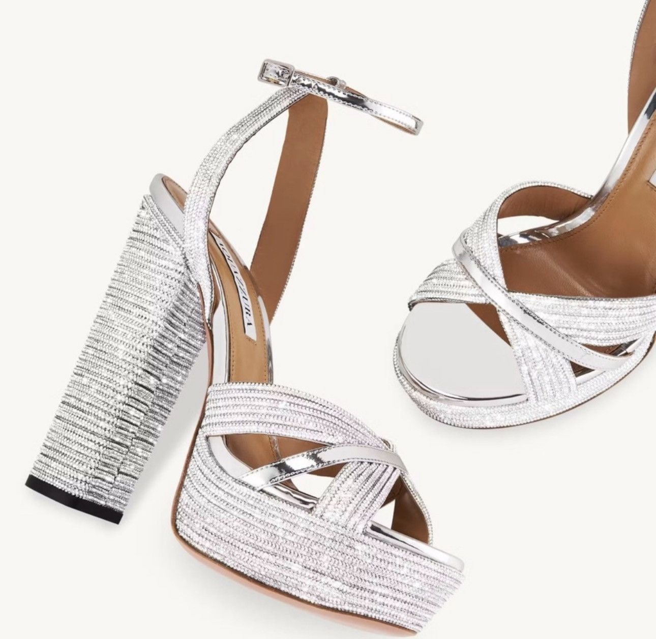 Aquazzura Aquazzura Sundance Crystal Plateau 140 Size US 10 / IT 40 - 6 Thumbnail