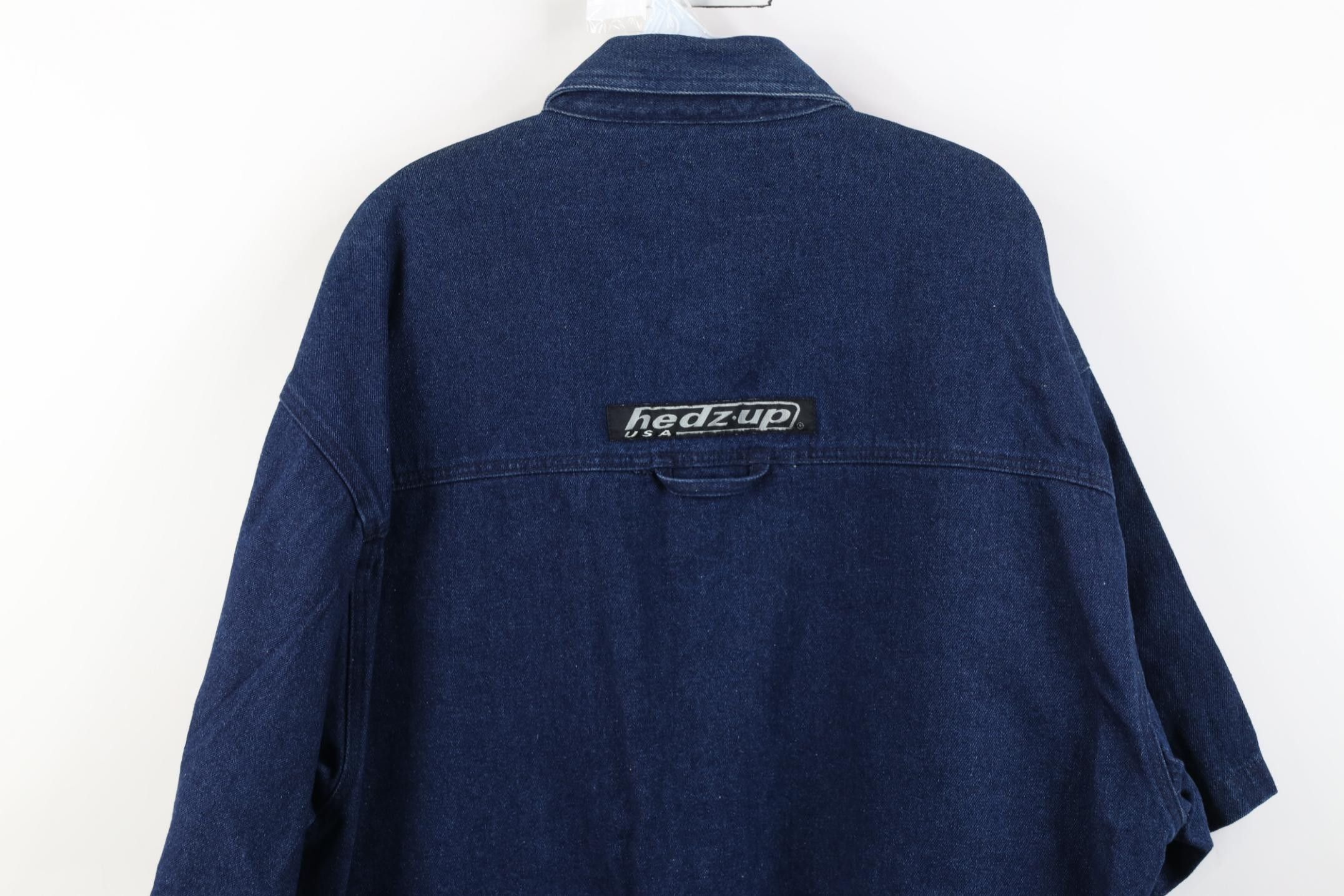 Vintage Deadstock Vintage 90s Streetwear Pocket Denim Button Shirt Size US XL / EU 56 / 4 - 13 Thumbnail