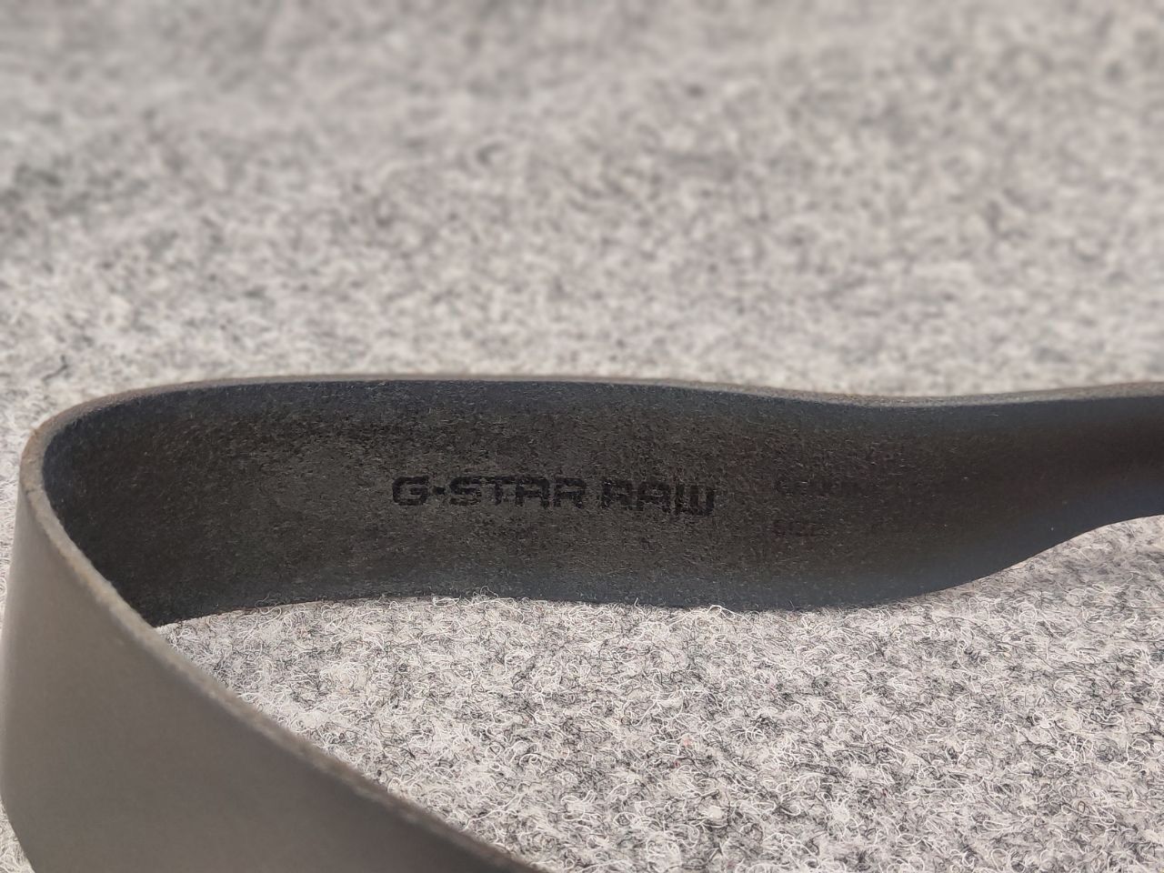 G-Star G Star raw Gray Leather Mini Logo Vintage Style Belt Y2K Size ONE SIZE - 12 Thumbnail