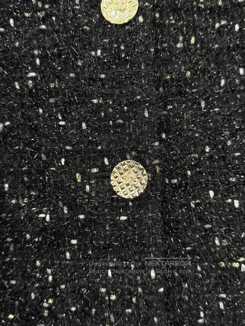 Chanel Chanel Autumn and Winter Handicraft Workshop Black Silver Size S / US 4 / IT 40 - 3 Thumbnail