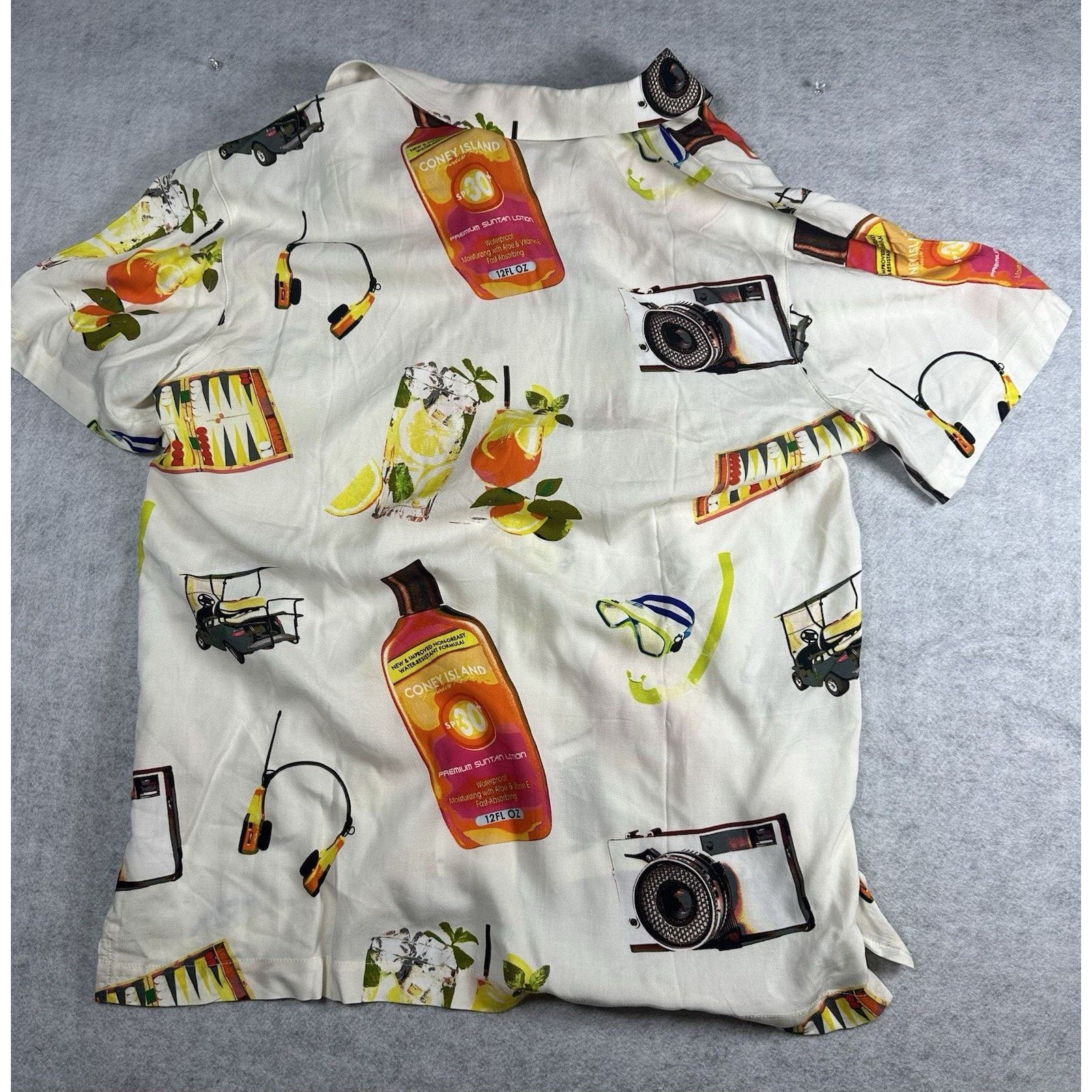 Other Coney Island Shirt Men's Hawaiian Shirt Button Up Picnic NWT Size US L / EU 52-54 / 3 - 3 Thumbnail