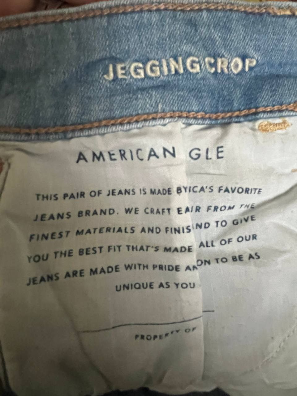 American Eagle Outfitters VINTAGE AMERICAN EAGLE LADY JEANS DITRESSED STYLE Size 34" / US 12 / IT 48 - 10 Thumbnail