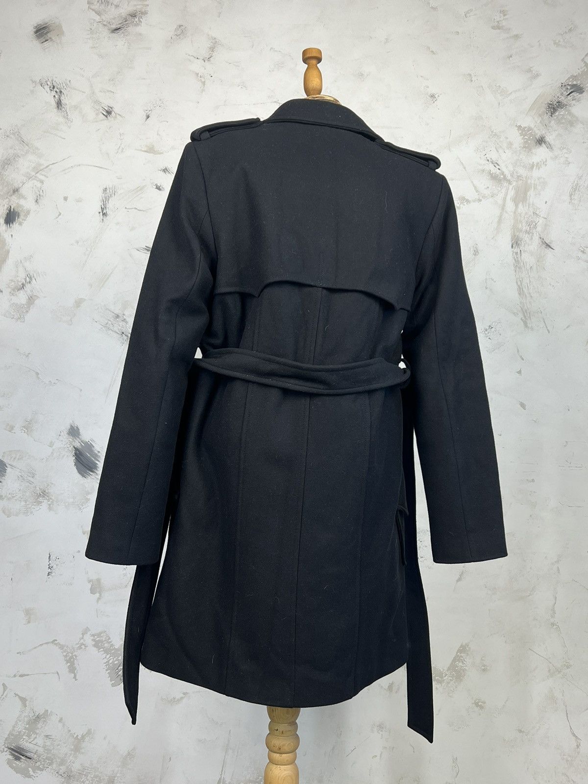 Allsaints AllSaints Wool Double Breasted Belted Coat Size 8 M - L Size M / US 6-8 / IT 42-44 - 8 Thumbnail