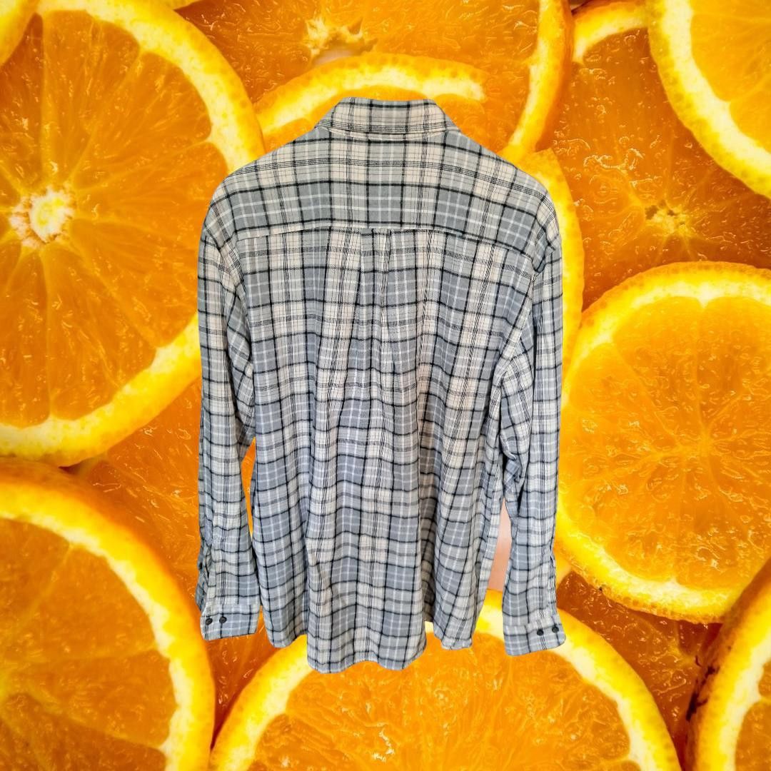 Other St John's Bay Black, White and Gray Plaid Flannel Classic Fi Size US XL / EU 56 / 4 - 3 Thumbnail