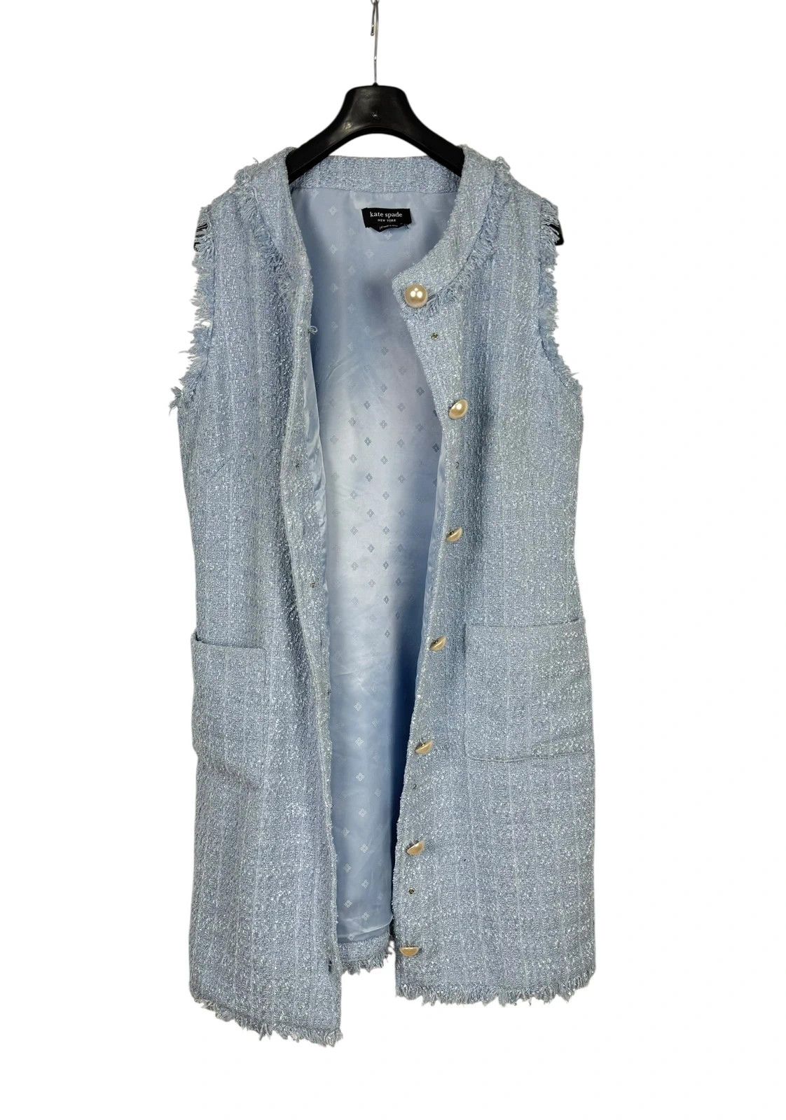 Kate Spade Kate Spade Dress Tweed Fringe Trim Shift size 14 Size L / US 10 / IT 46 - 11 Thumbnail