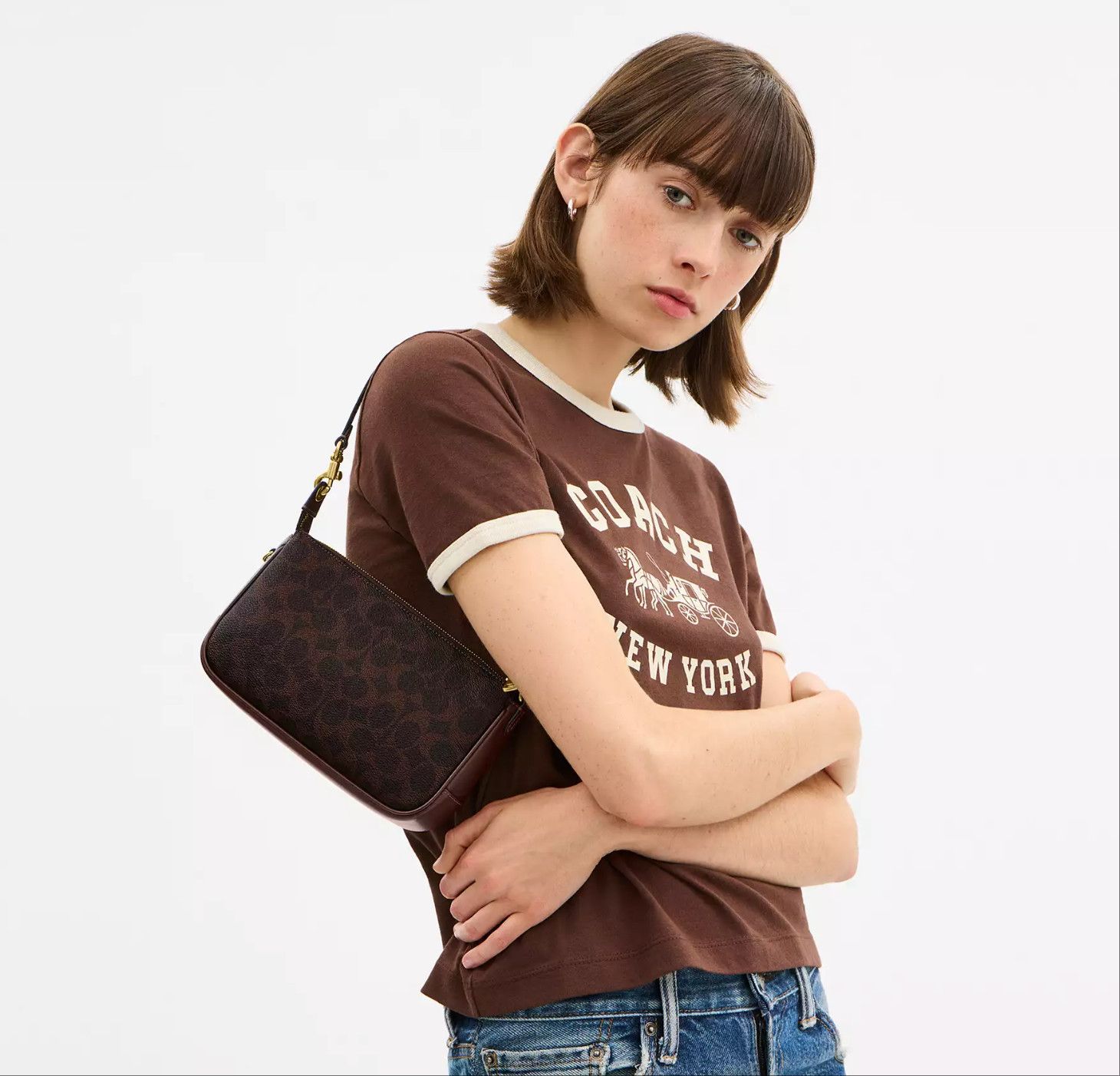 Coach Plaza Bag In Signature Canvas CCC42 Size ONE SIZE - 14 Thumbnail