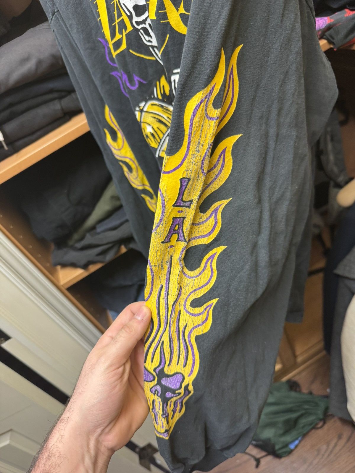 NBA × Warren Lotas Warren Lotas NBA Lakers Championship Longsleeve Shirt Rare Size US XL / EU 56 / 4 - 5 Thumbnail
