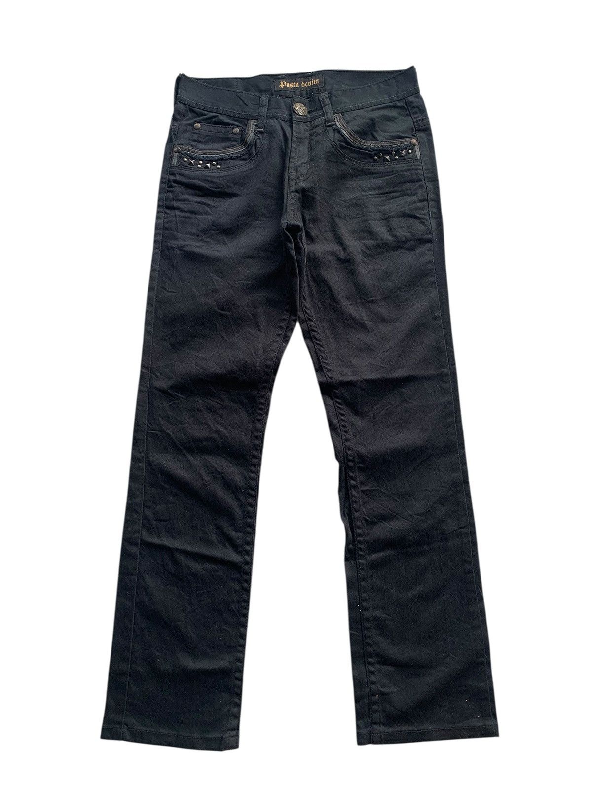 Tornado Mart PUNK PASTA DENIM STUDDED JAPANESE STYLE PANTS Size US 29 - 4 Thumbnail