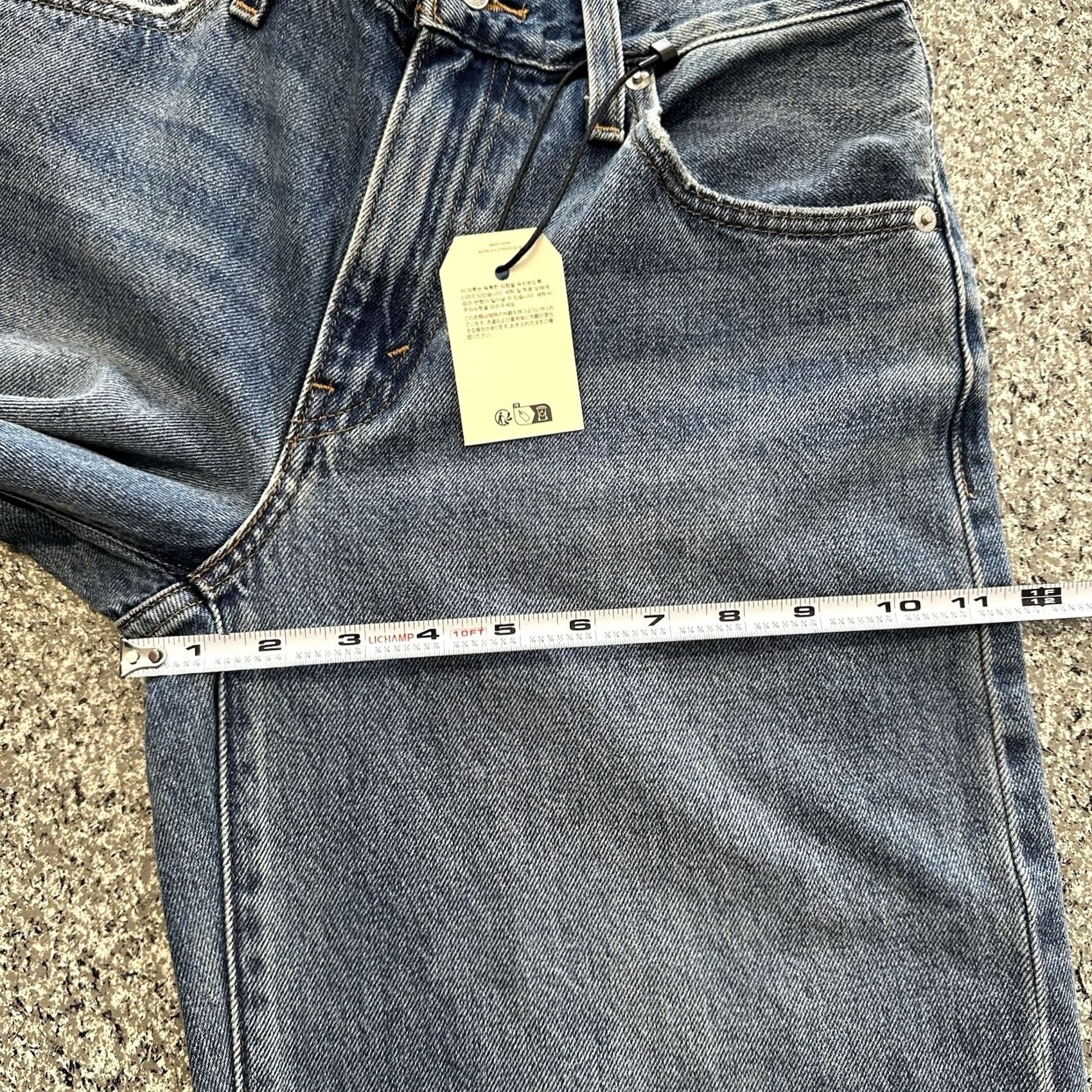 Levi's Levi's Jeans Womens 25x32 Mid Rise Baggy Straight Style: Boyfriend 5-Pocket Blue Denim 100% Cotton XS- Regular/Regular Size 42" / US 20 - 7 Thumbnail