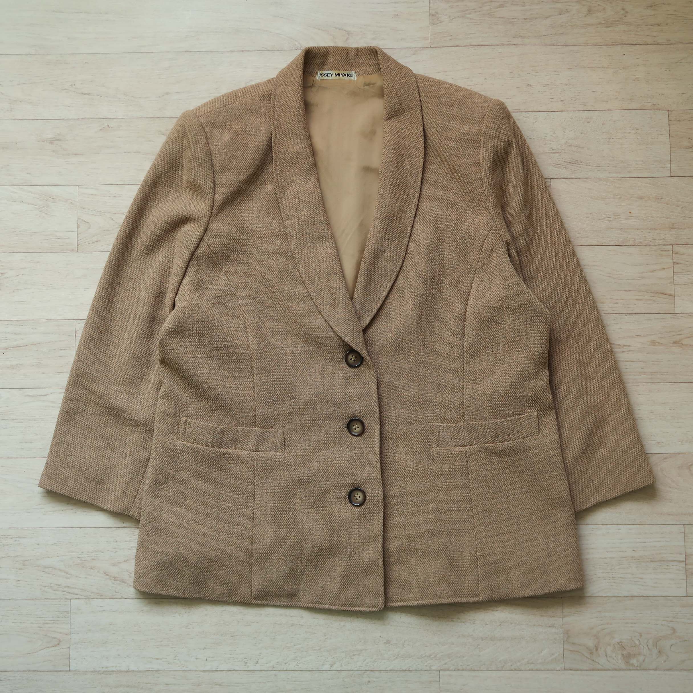 Issey Miyake Vintage 80s Issey Miyake Blazer Jacket Size L / US 10 / IT 46 - 1 Thumbnail