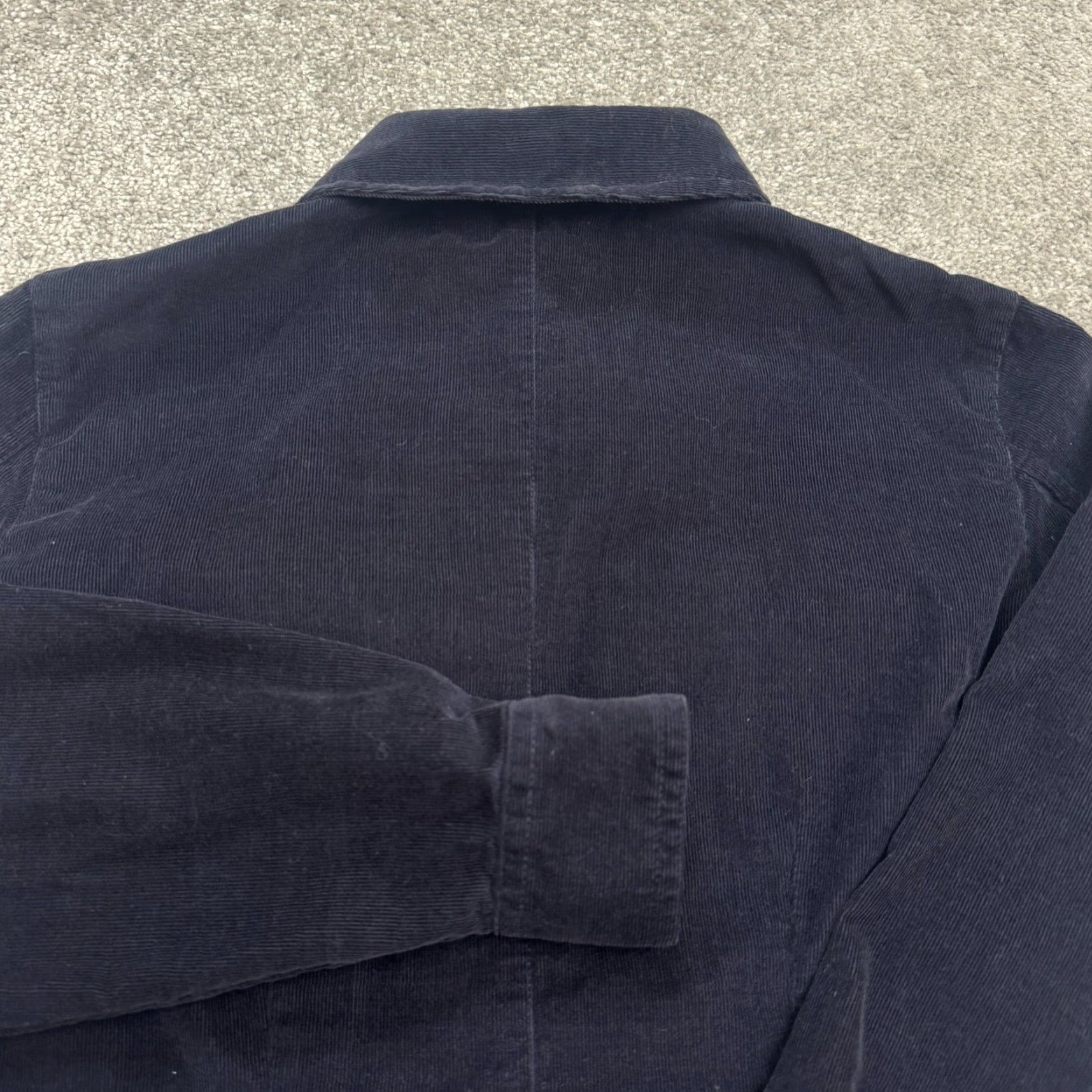 Talbots VINTAGE Talbots Corduroy Shirt Dress Women’s Midi Casual Spring Summer Fall Winter 2P Navy Blue Size XS / US 0-2 / IT 36-38 - 3 Thumbnail