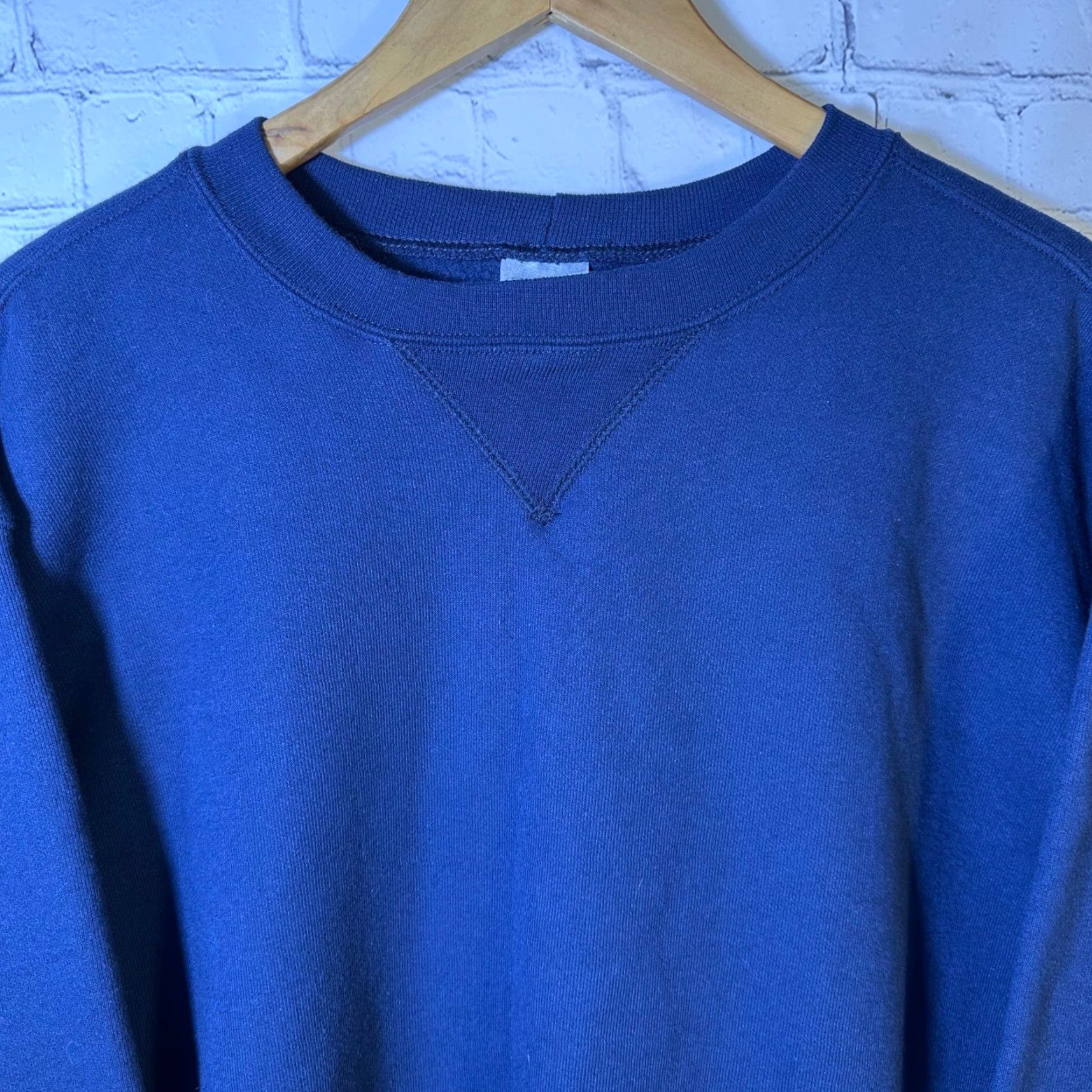 Carhartt VINTAGE Carhartt K124 NVY Mens LT Tall Navy Blue Crewneck Sweatshirt Pullover Size US L / EU 52-54 / 3 - 2 Thumbnail