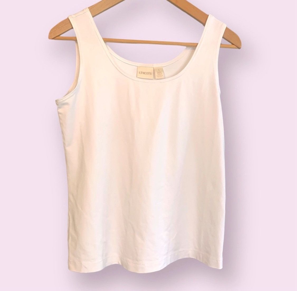 Chicos White Tank Top Size M / US 6-8 / IT 42-44 - 1 Preview