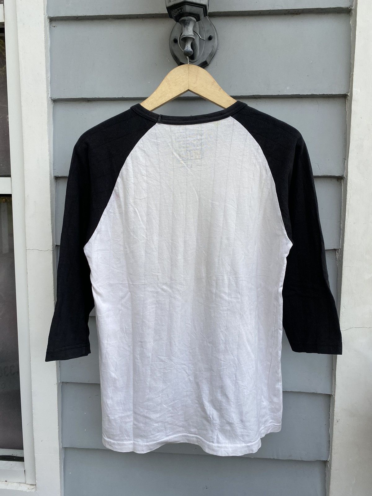 Japanese Brand Vision Street Wear Skull Label & Eagle Poem Graphic Raglan Size US L / EU 52-54 / 3 - 10 Thumbnail