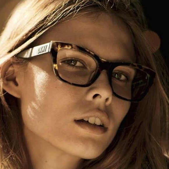 DKNY DKNY DK5063 281 Eyeglasses - Havana/Black 54mm Square Frame Size ONE SIZE - 3 Thumbnail