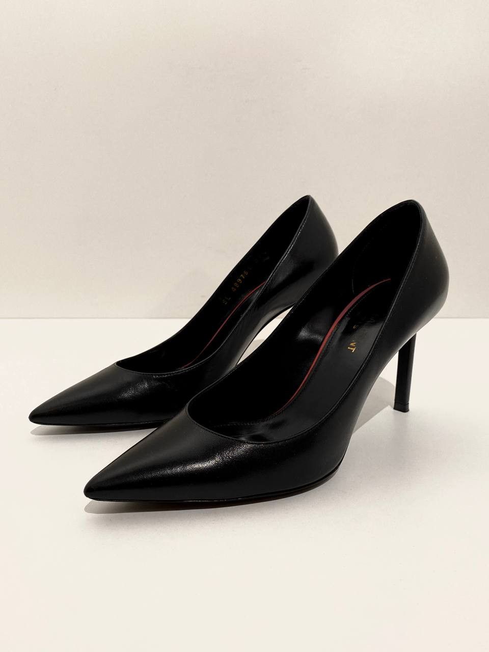 Saint Laurent Paris Saint Laurent Paris Anja Opium Leather Pointed Pumps Heels Size US 6.5 / IT 36.5 - 2 Thumbnail