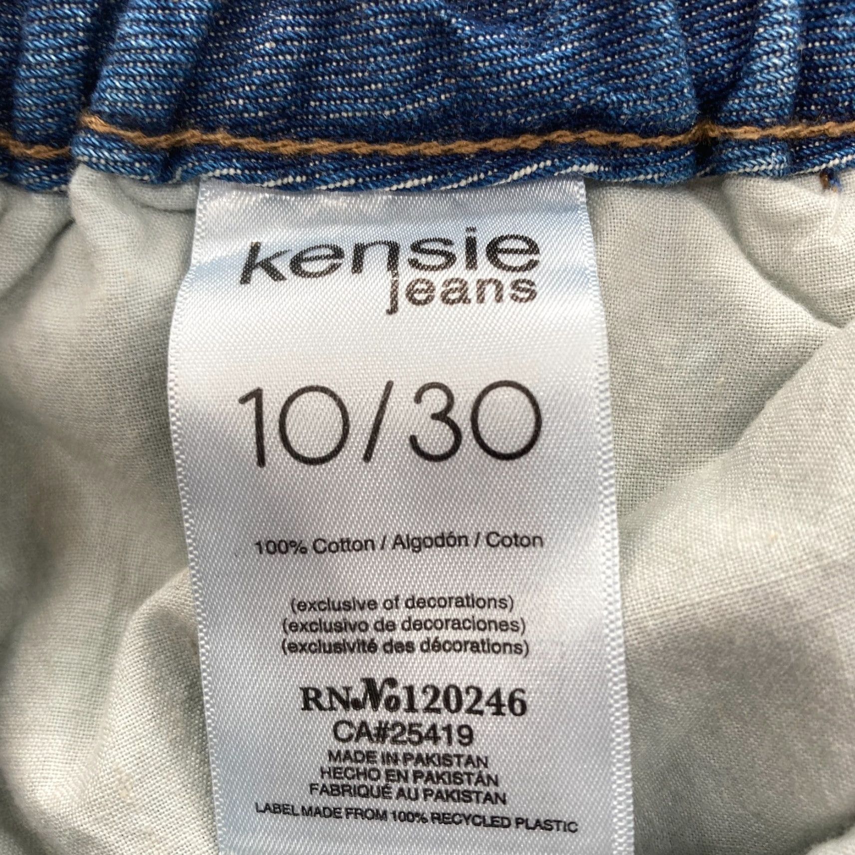 Vintage Kensie Jeans Barrel High Rise Women's 10/30 Blue Denim Button Fly Denim Jeans 90s Retro Luxe Luxe Vintage Size 32" / US 10 / IT 46 - 5 Thumbnail